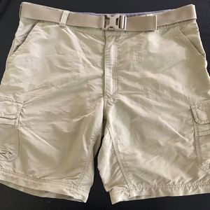 Cabela’s Belted Khaki Shorts